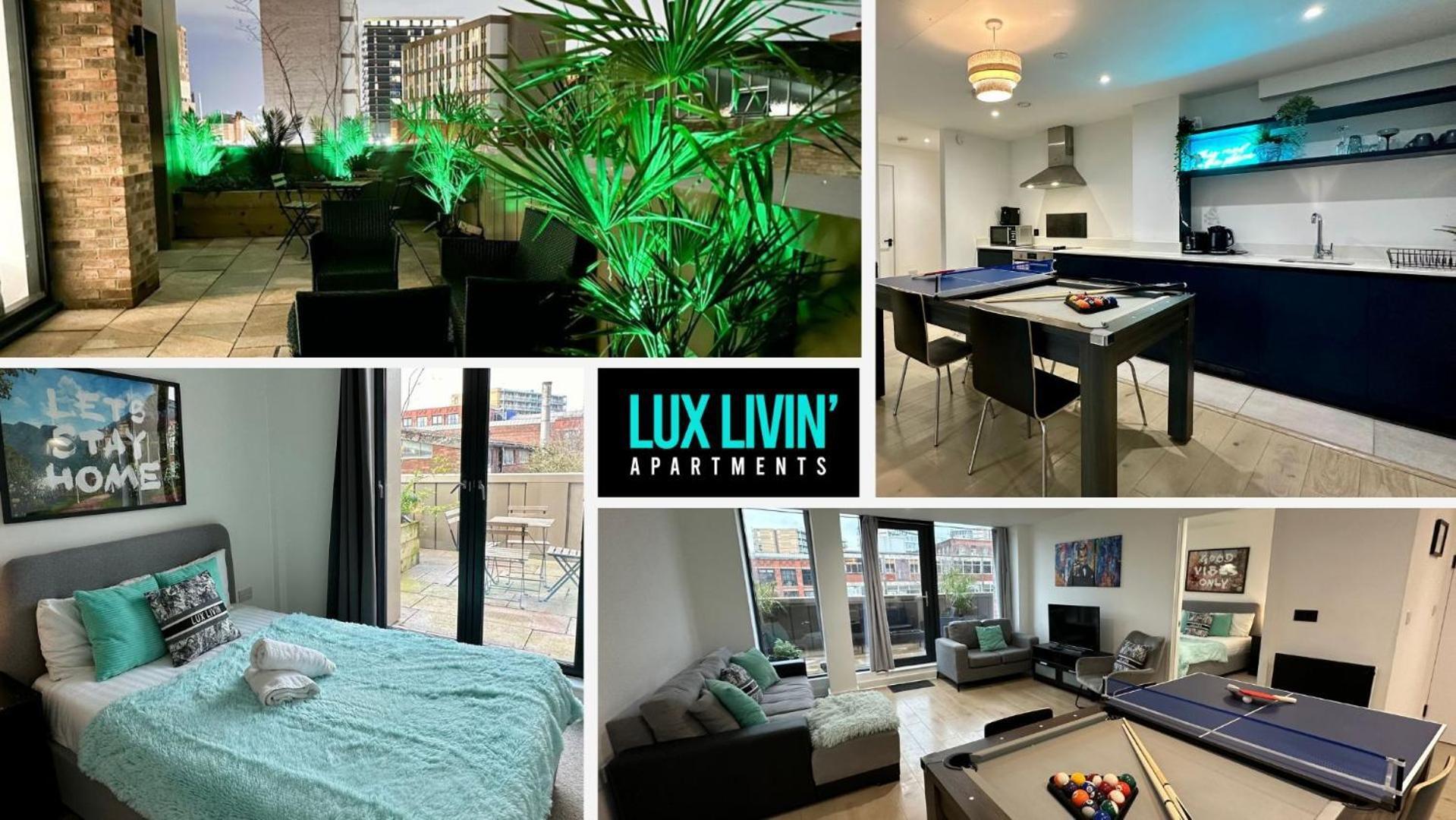 Lux Livin' Apartments - Luxury 2 Bed Apartment With Sky Garden Manchester Eksteriør billede