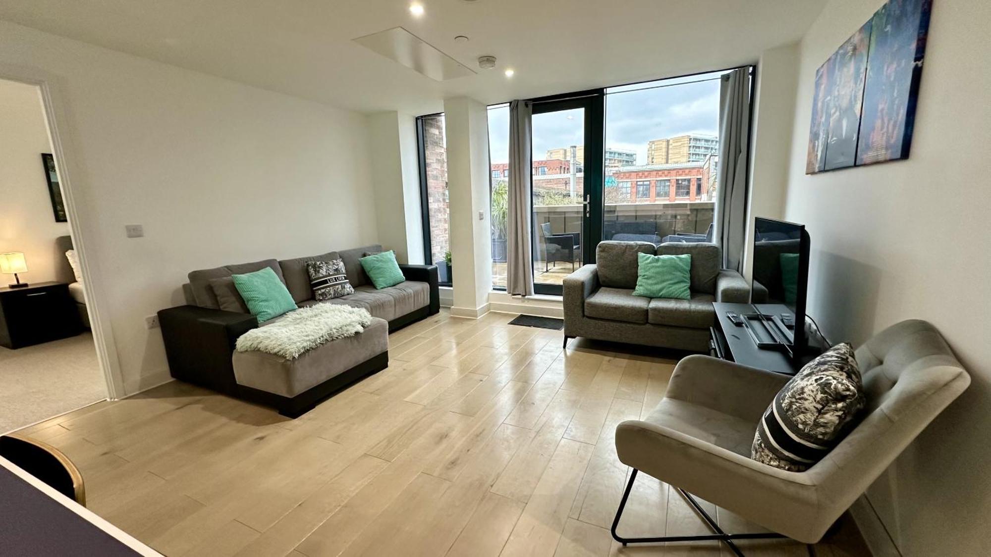 Lux Livin' Apartments - Luxury 2 Bed Apartment With Sky Garden Manchester Eksteriør billede
